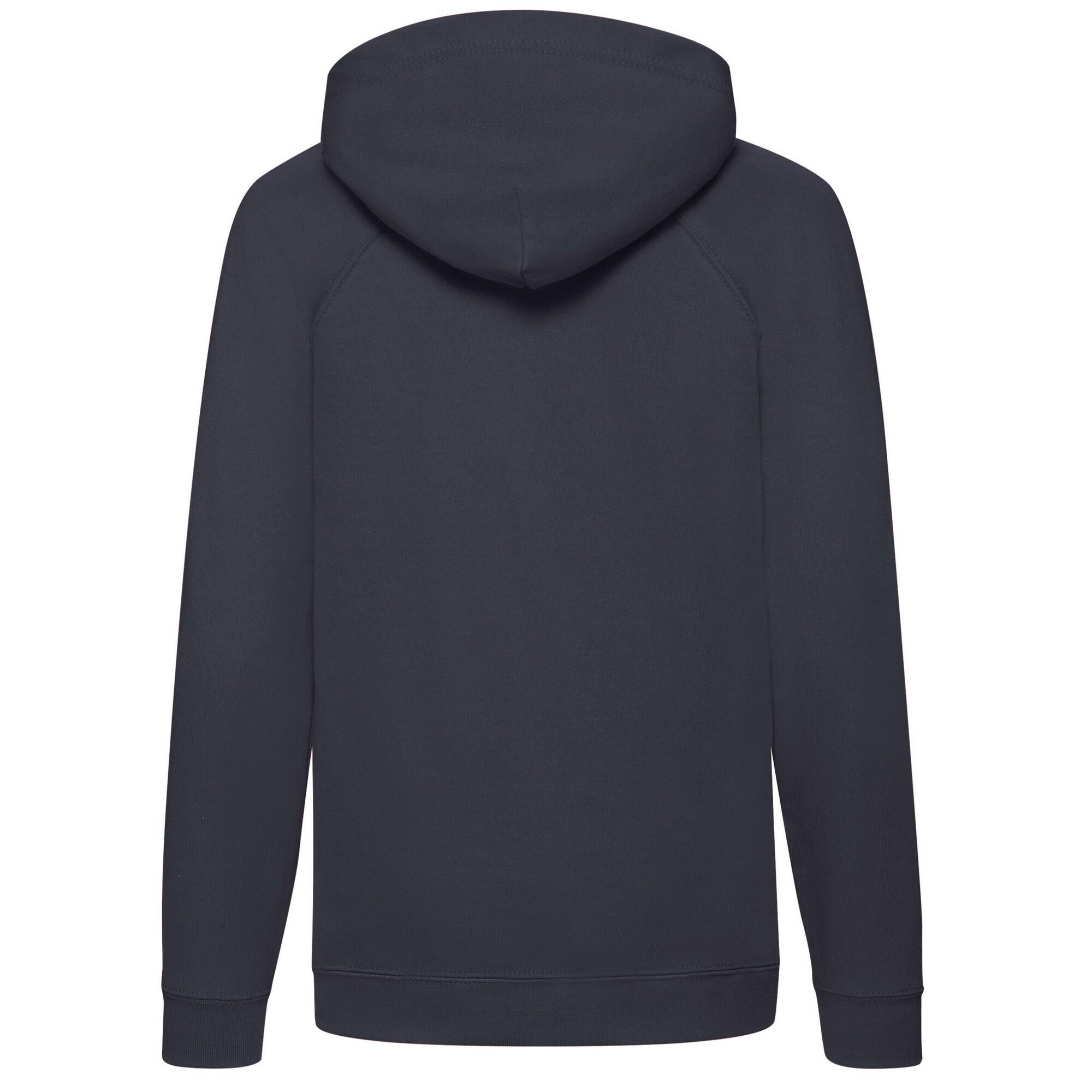 Felpa Con Cappuccio Bambini Fruit Of The Loom Blu Scuro 2/2