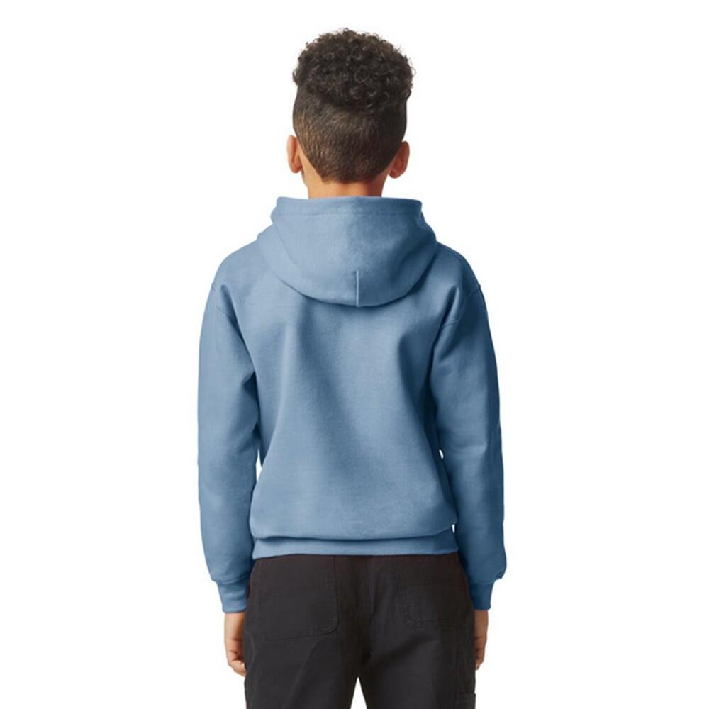 Felpa Con Cappuccio Semplice Bambini Gildan Softstyle Stone Blue 2/2