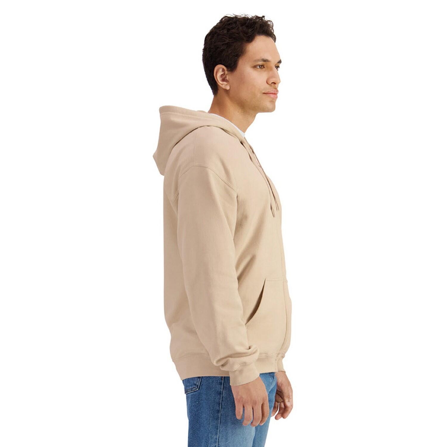 Felpa Con Cappuccio E Zip Intera Peso Medio Uomo Gildan Softstyle Sabbia 3/3
