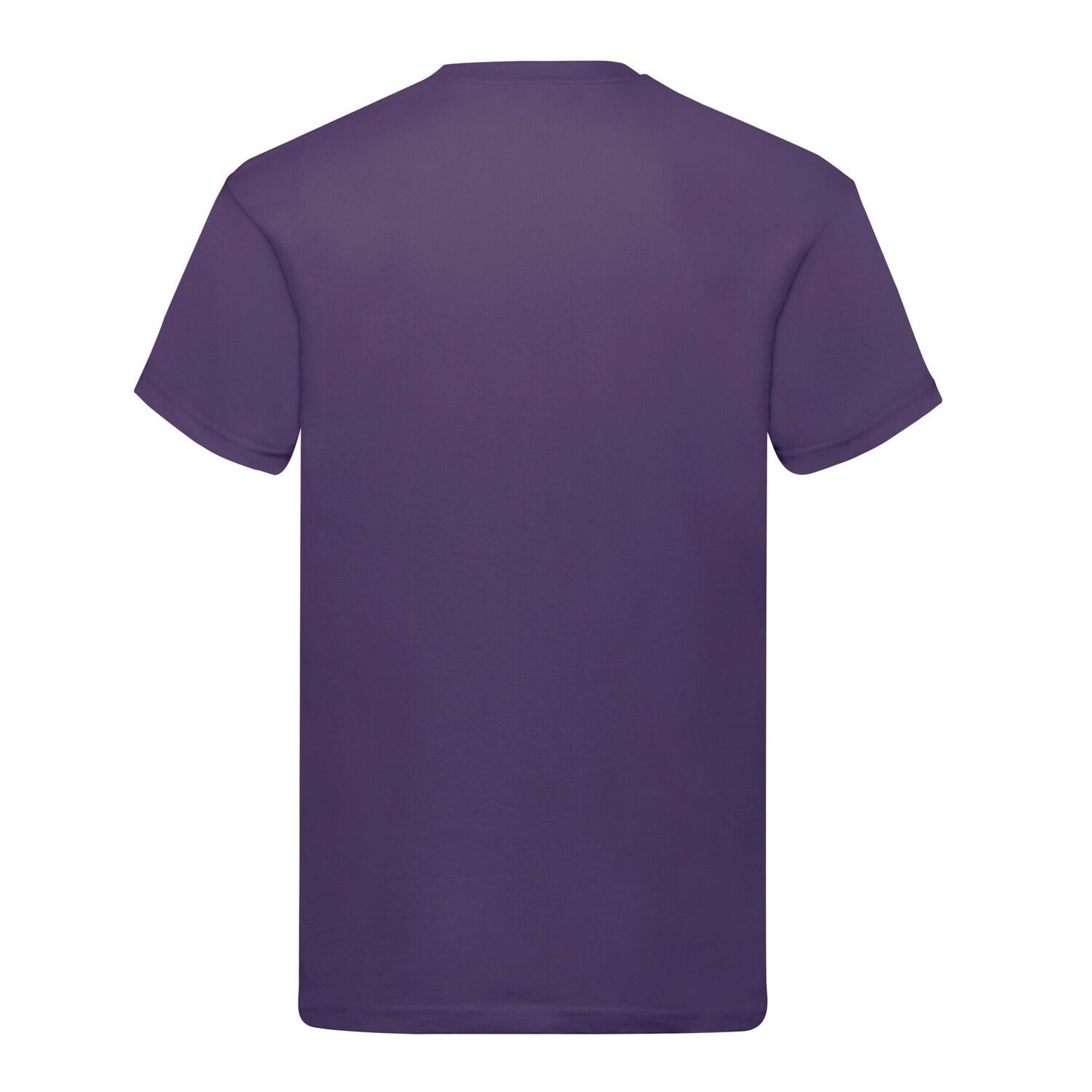 Camiseta Original de Algodón para Adultos Unisex Morado 2/3