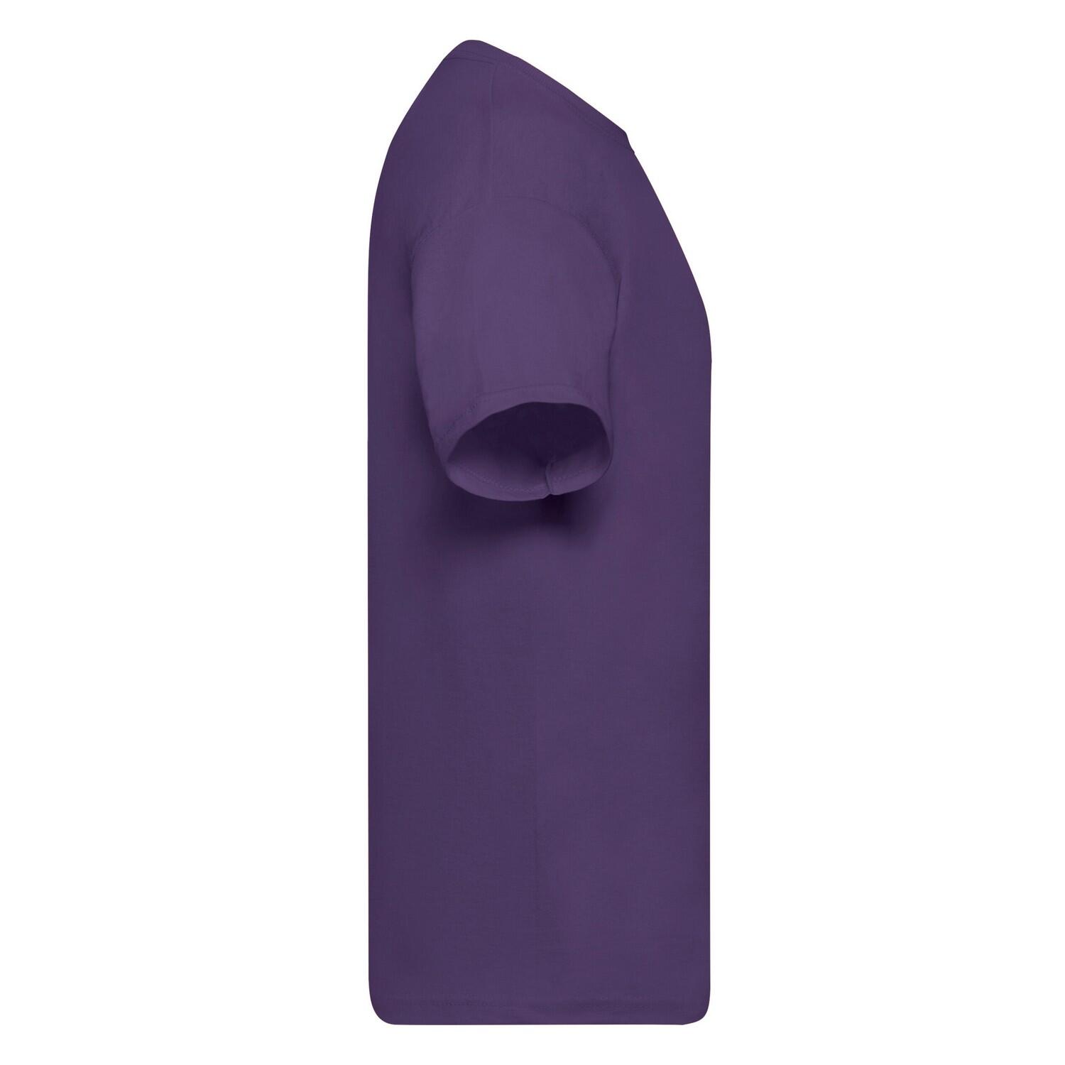 Camiseta Original de Algodón para Adultos Unisex Morado 3/3