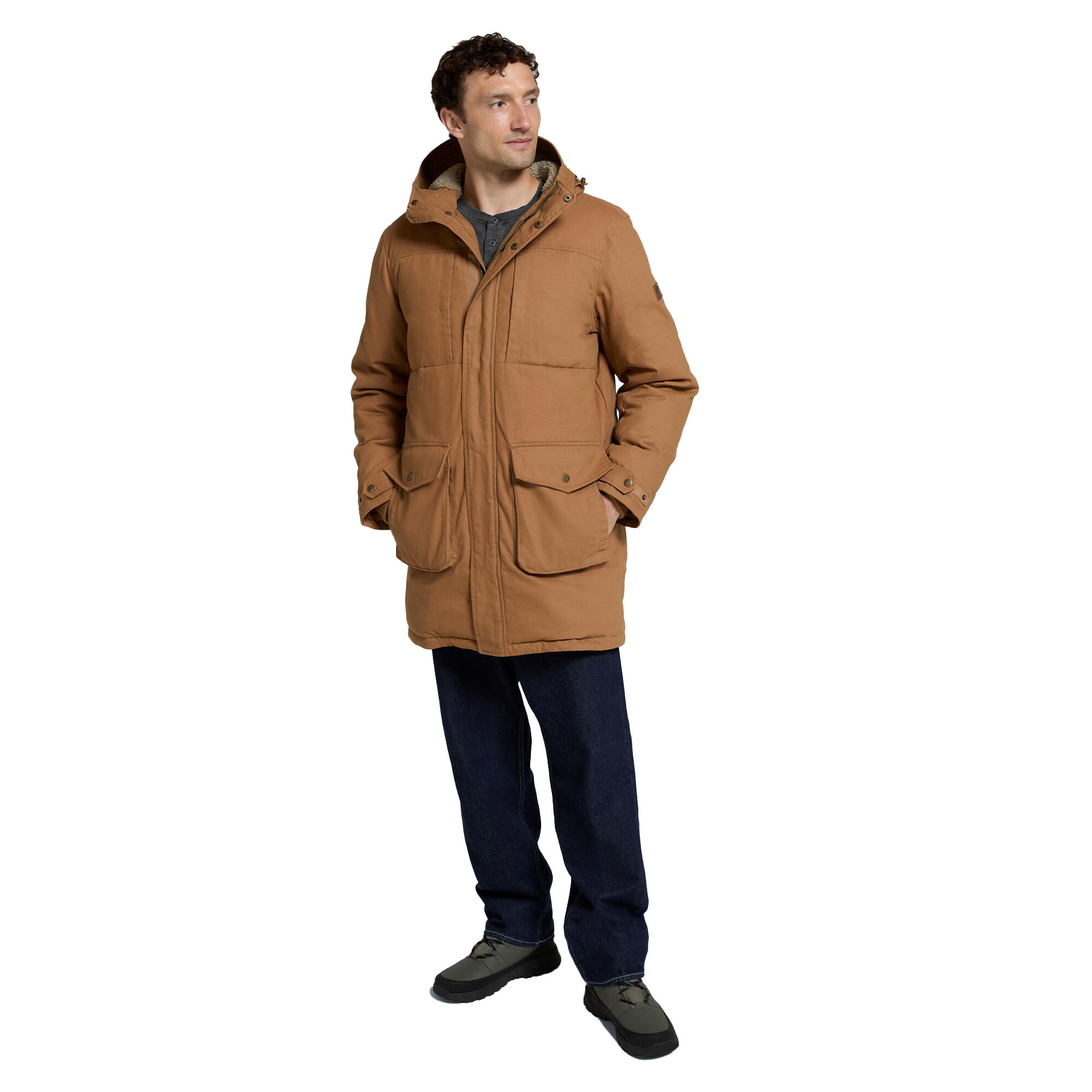 "Fistral" Parka für Herren Hellbraun 3/4
