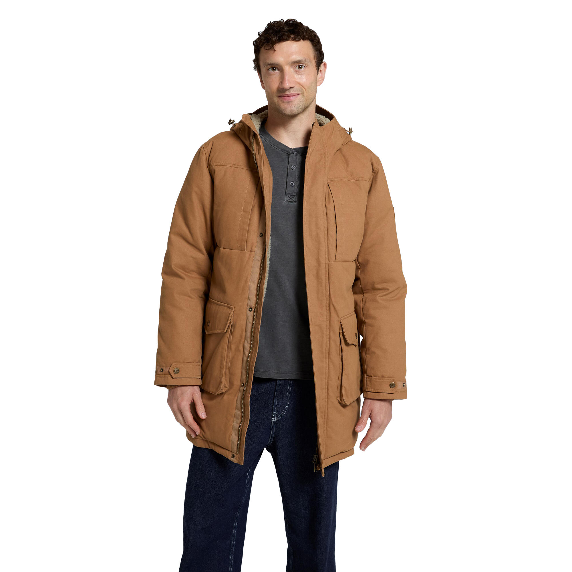 "Fistral" Parka für Herren Hellbraun 4/4
