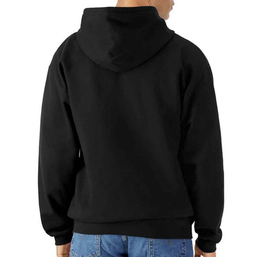 Felpa Con Cappuccio E Zip Intera Tocco Leggero Uomo Gildan Nero 2/3