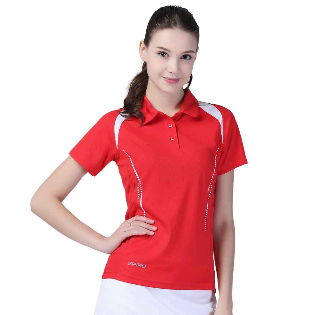 Womens/Ladies Team Spirit Polo Shirt (Red/White) 3/3