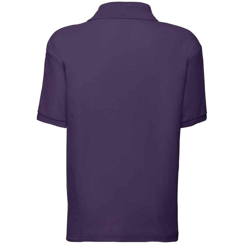 PolyBaumwolle Pique Polo Shirt Kinder Violett