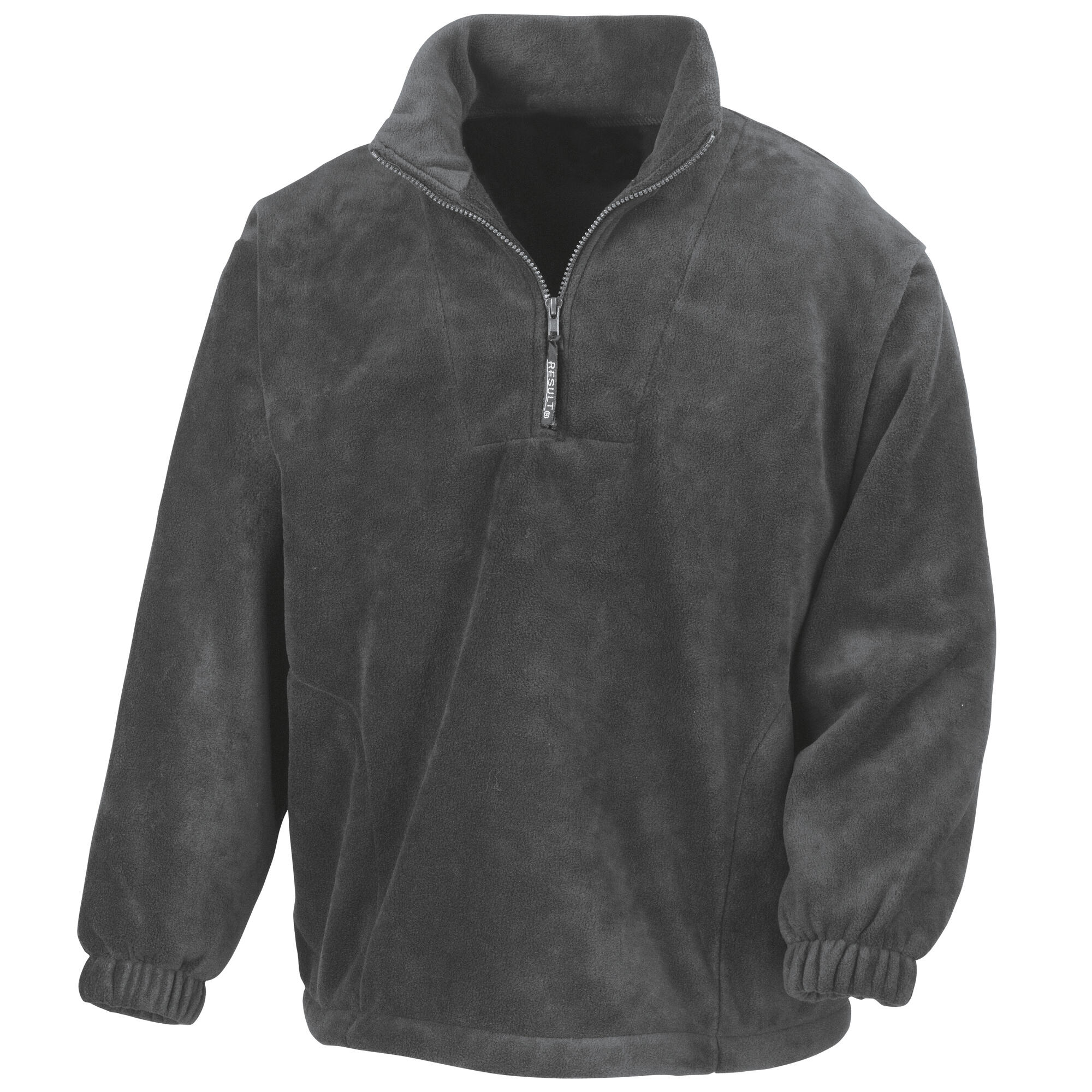 Fleecepullover mit Reißverschluss Damen und Herren Oxford Grau 2/4