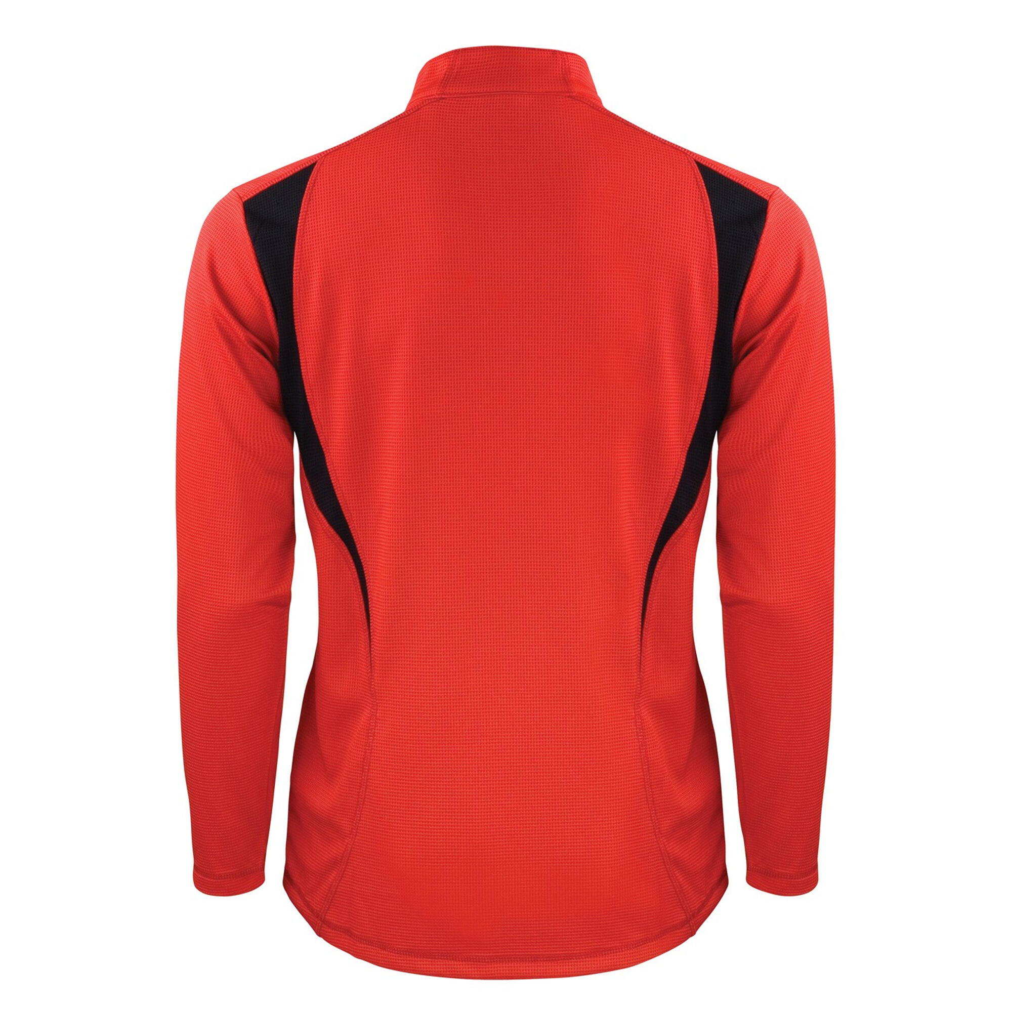 Unisex Adult Trial Zip Neck Training Top (Red/Black/White) 2/2
