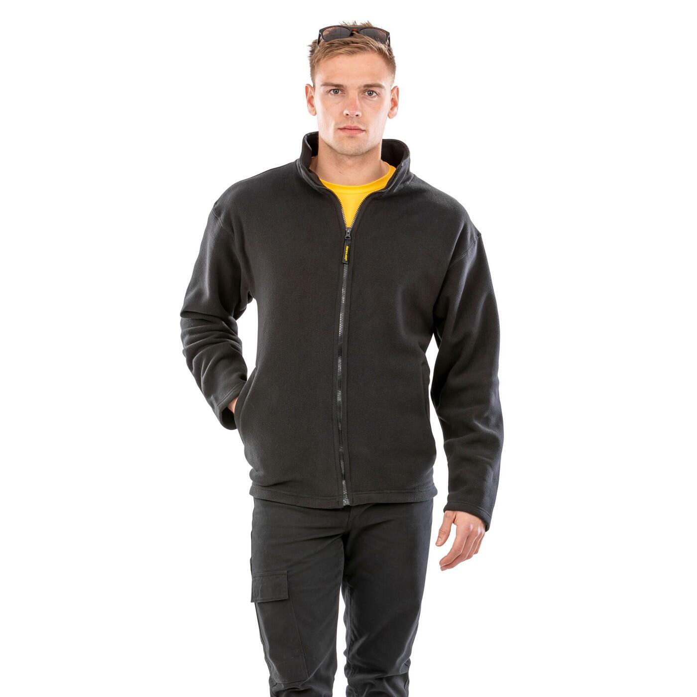 Mens Horizon Micro High Density Compact Fleece Jacket (Black) 2/3