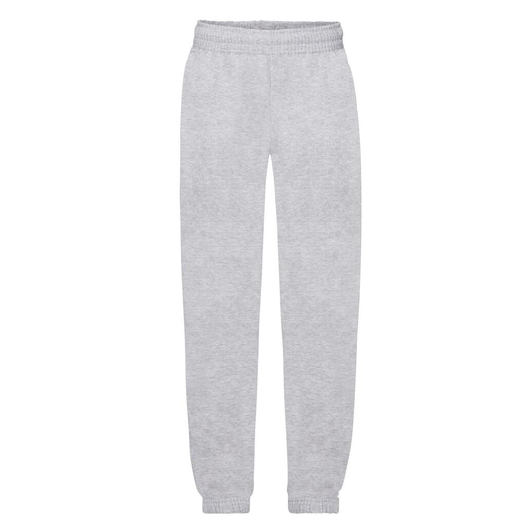 Childrens/Kids Classic Heather Elasticated Cuff Jogging Bottoms (Heather Grey)