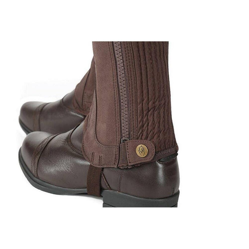 Unisex Adult Amara Half Chaps (Brown) 3/4