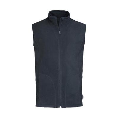 Heren gilet van microfleece (staalgrijs)