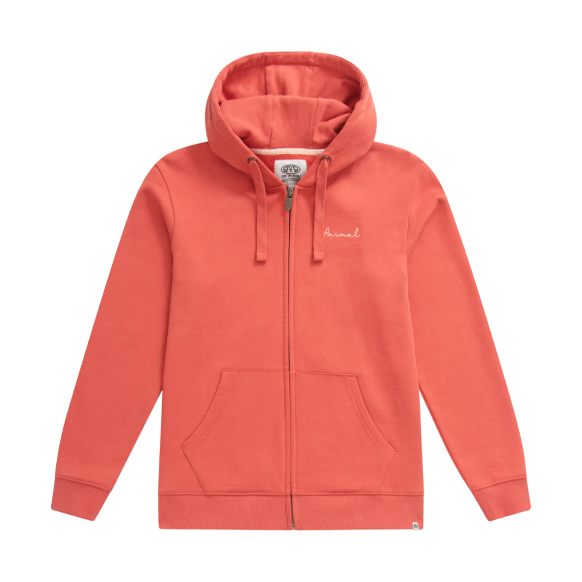 Womens/Ladies Maya Back Print Full Zip Hoodie (Burnt Orange) 1/4