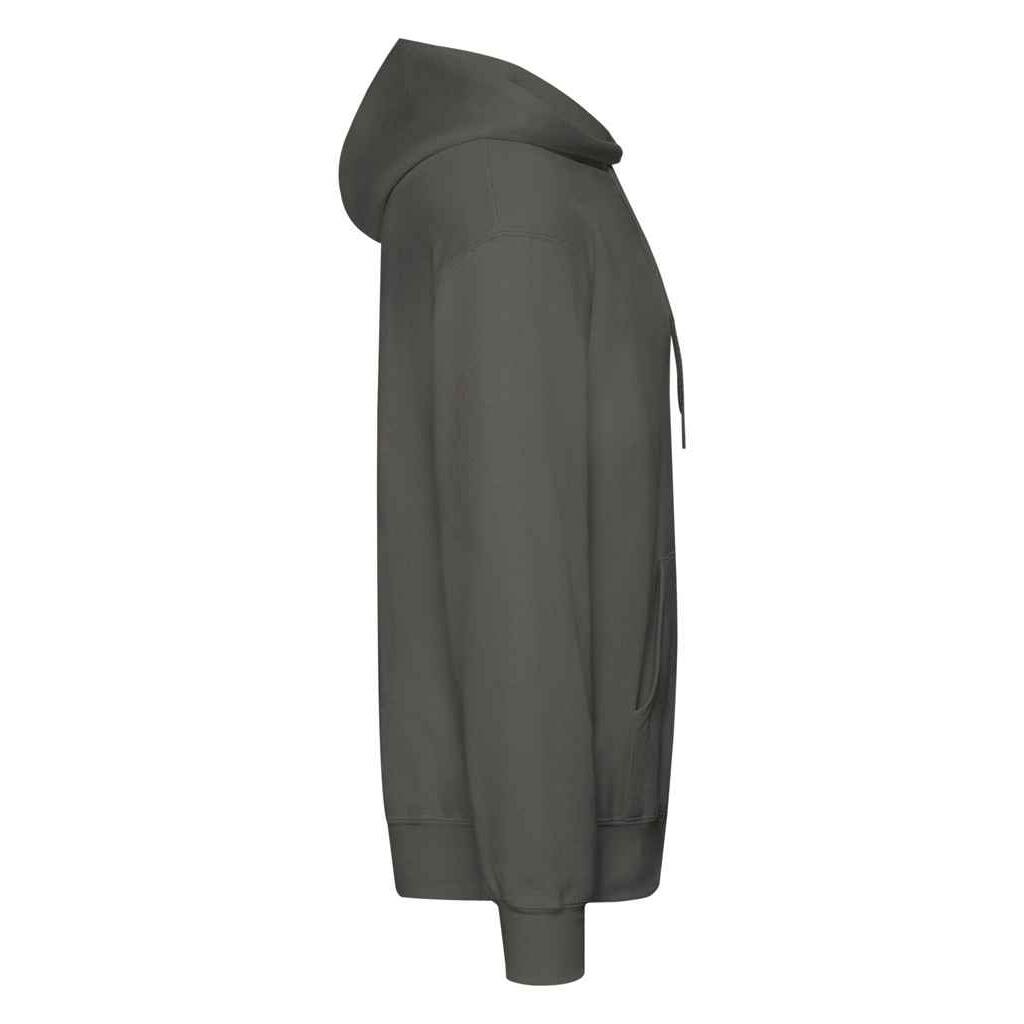 Erwachsene Unisex Klassik Kapuzenpullover Damen und Herren Hellgrau 2/2