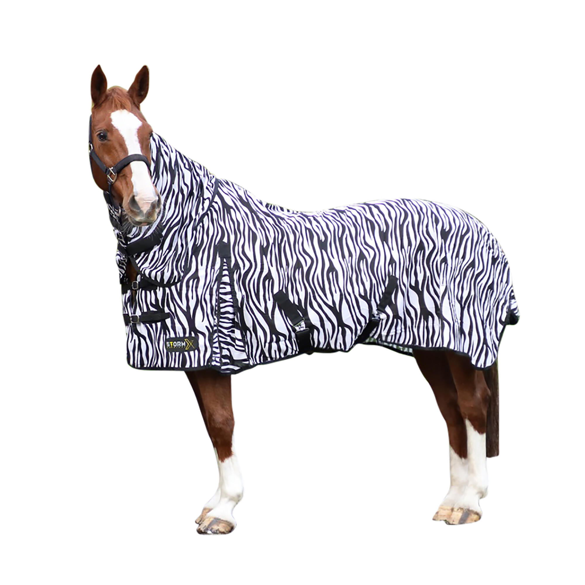 HY StormX Original Zebra Print Fly Rug (Black/White)