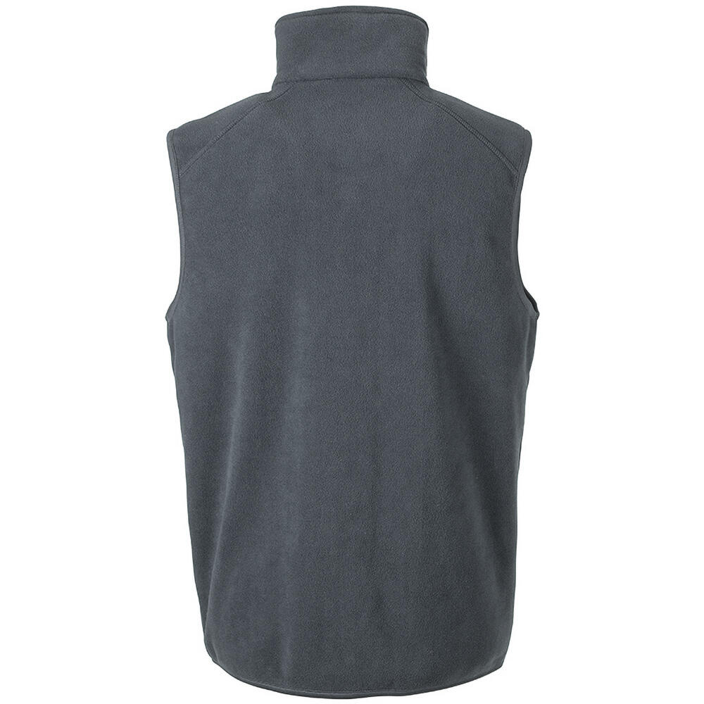 Core Mens Micro Fleece Gilet (Charcoal) 3/5