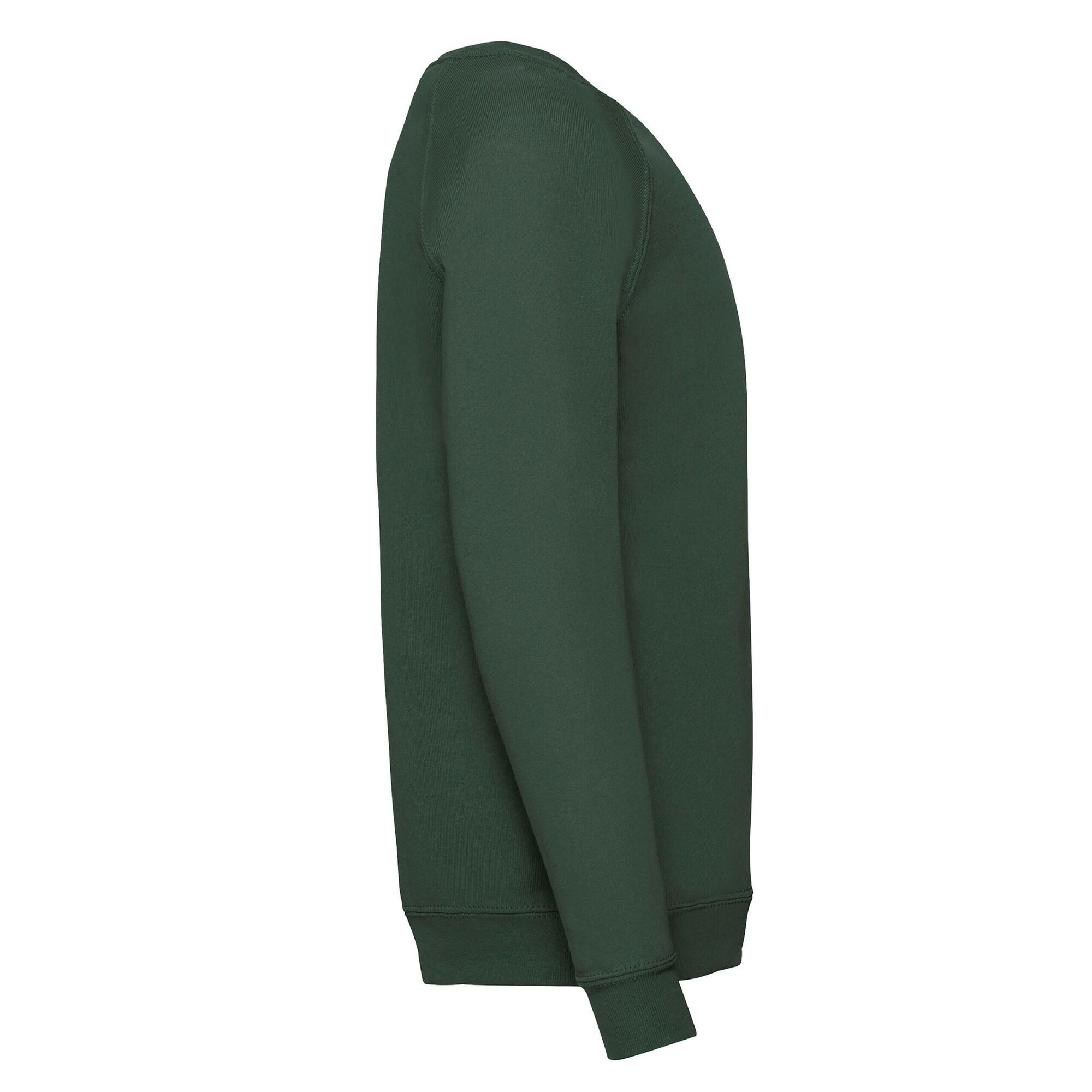 "Classic" Sweatshirt für Raglanärmel Kinder Flaschengrün 3/3