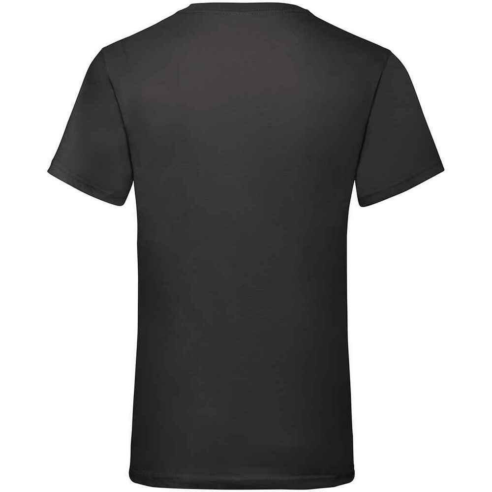 Mens Valueweight V Neck TShirt (Black) 2/3