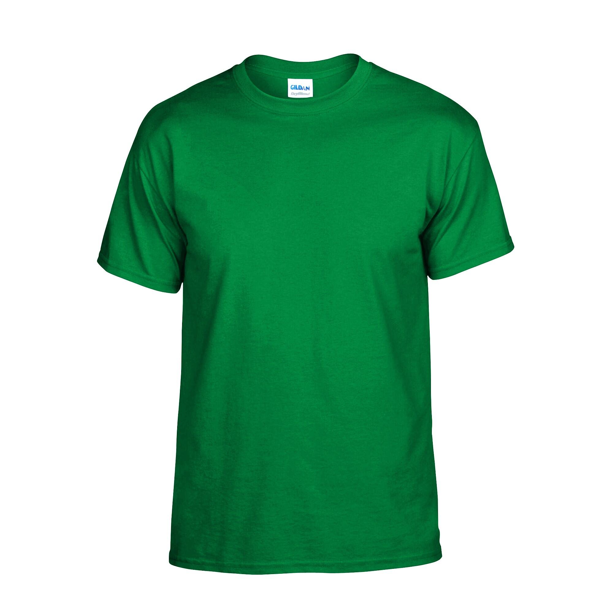 GILDAN Unisex Adult Plain DryBlend TShirt (Irish Green)