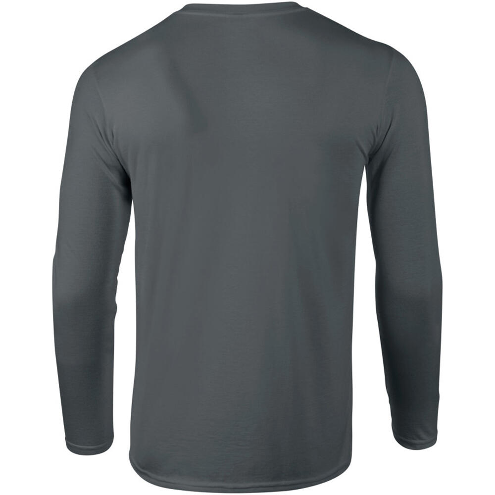 Gildan Men's Soft Style Long Sleeve T-Shirt - Royal, Large, 100% Cotton - View #9