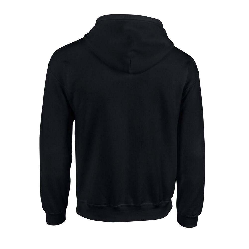 Felpa Con Cappuccio E Zip Intera Uomo Gildan Nero 2/3
