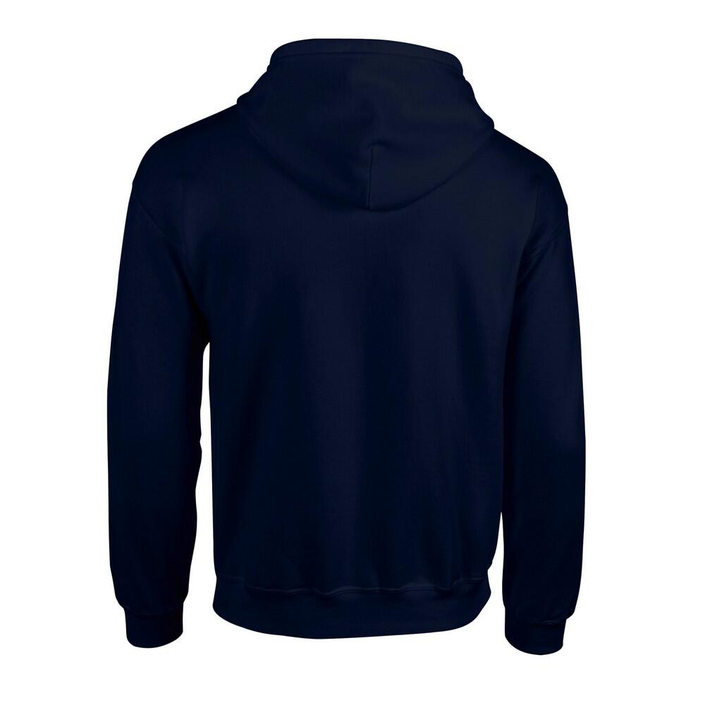 Felpa Con Cappuccio E Zip Intera Uomo Gildan Blu Navy 2/3