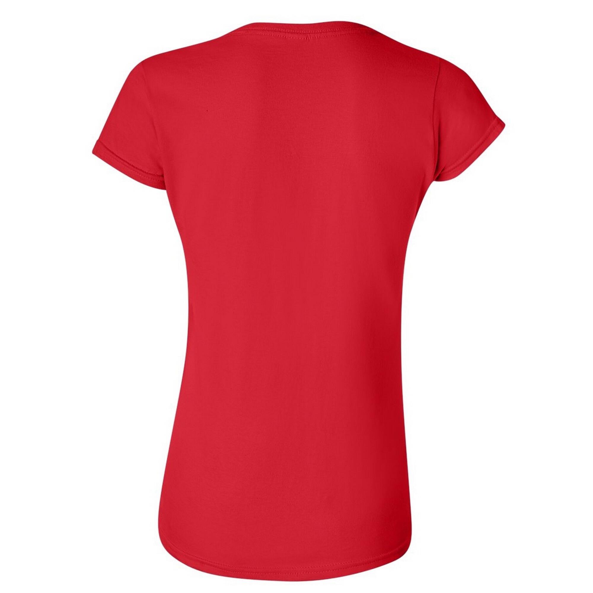 Maglietta Maniche Corte Donna Gildan Softstyle Rosso 2/2