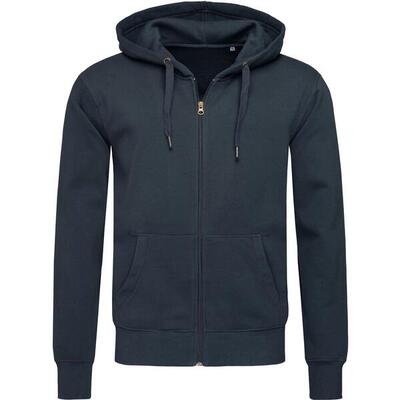 Heren select full zip hoodie (middernacht blauw)