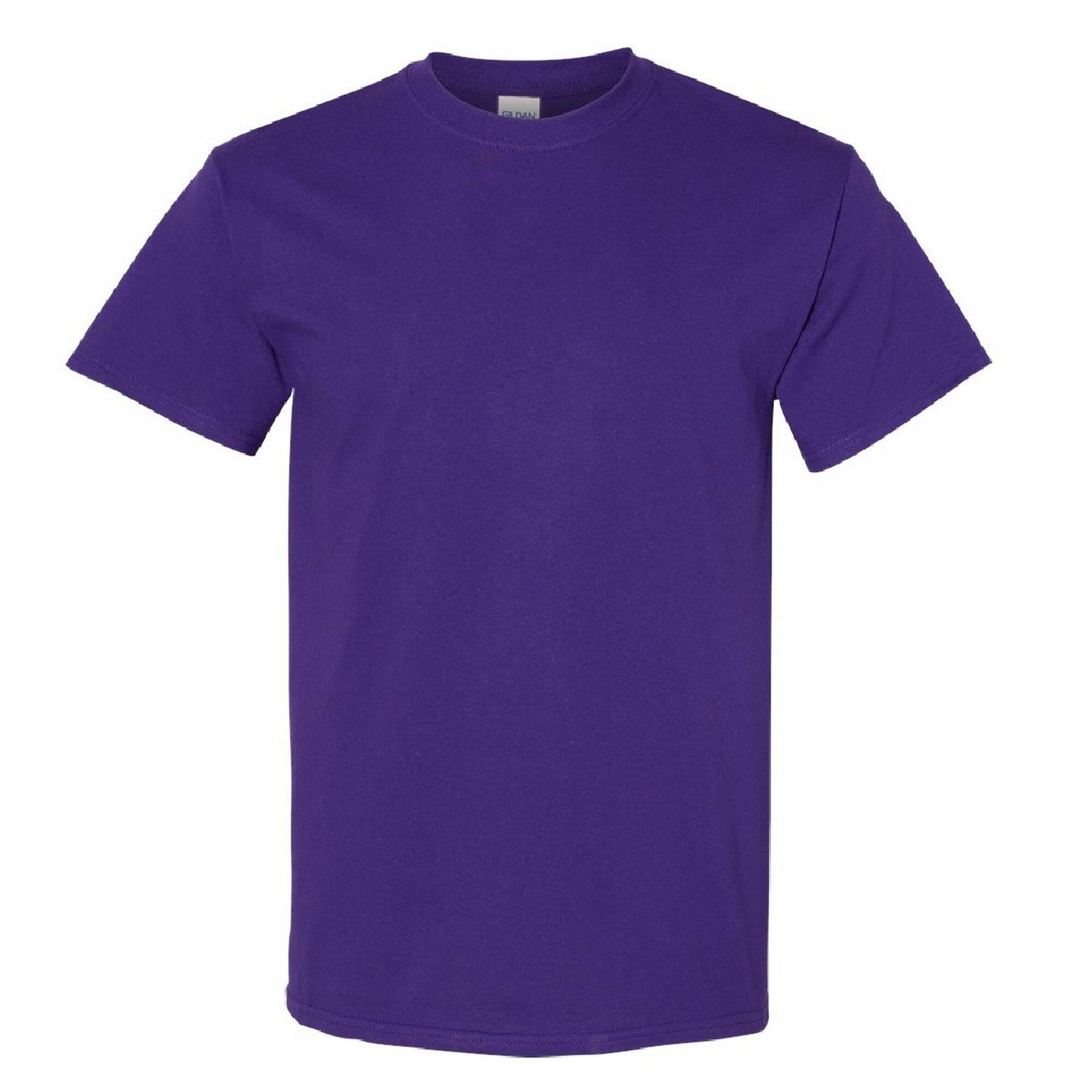 GILDAN Mens Heavy Cotton ShortSleeved TShirt (Purple)