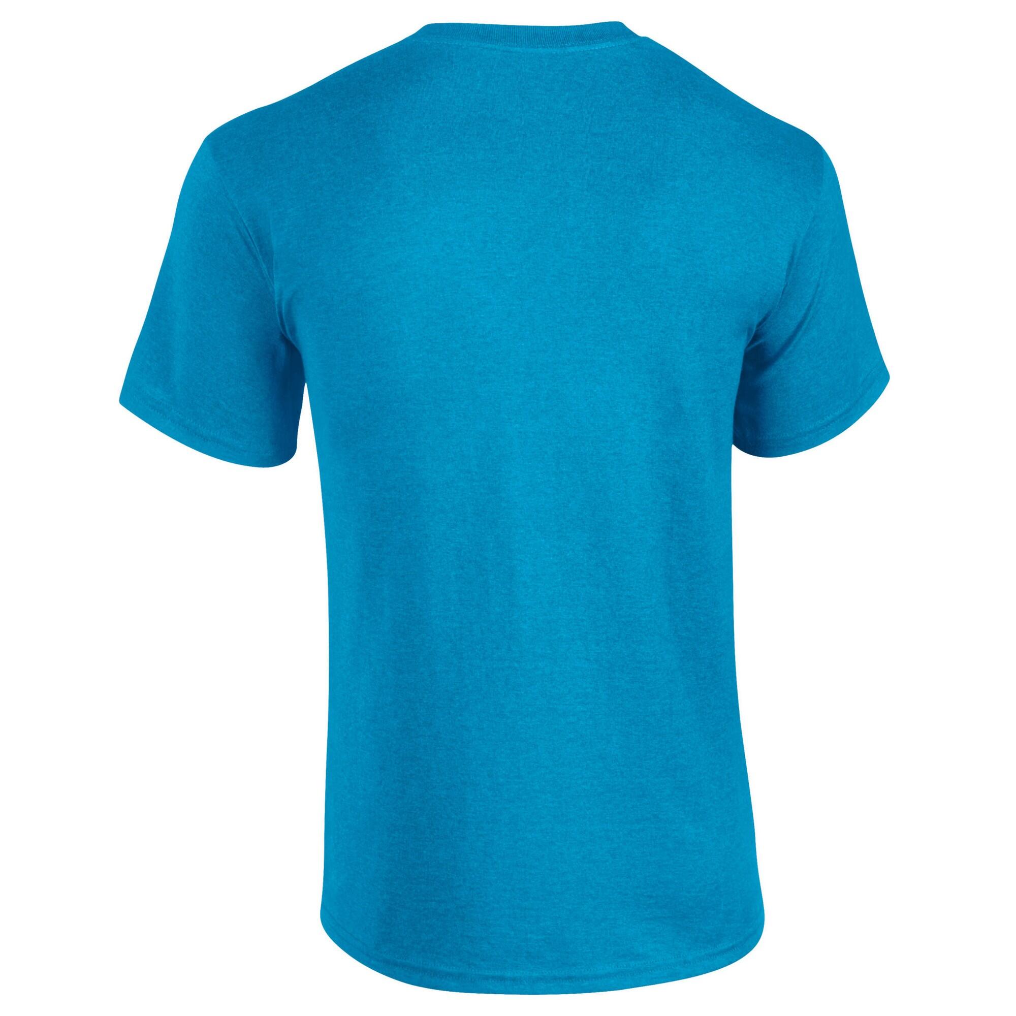Mens Heather Heavy TShirt (Sapphire Blue Heather) 2/3