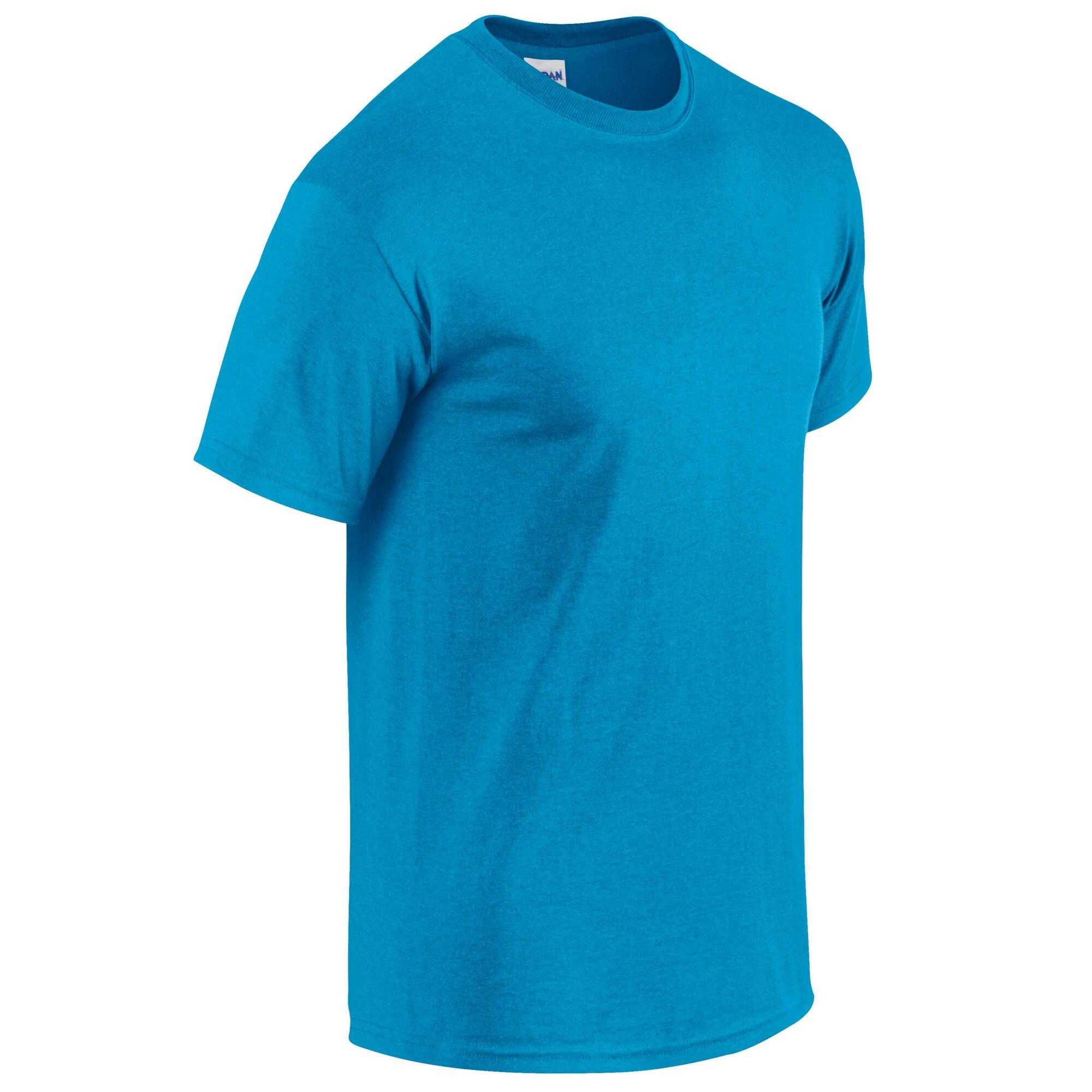 Mens Heather Heavy TShirt (Sapphire Blue Heather) 3/3