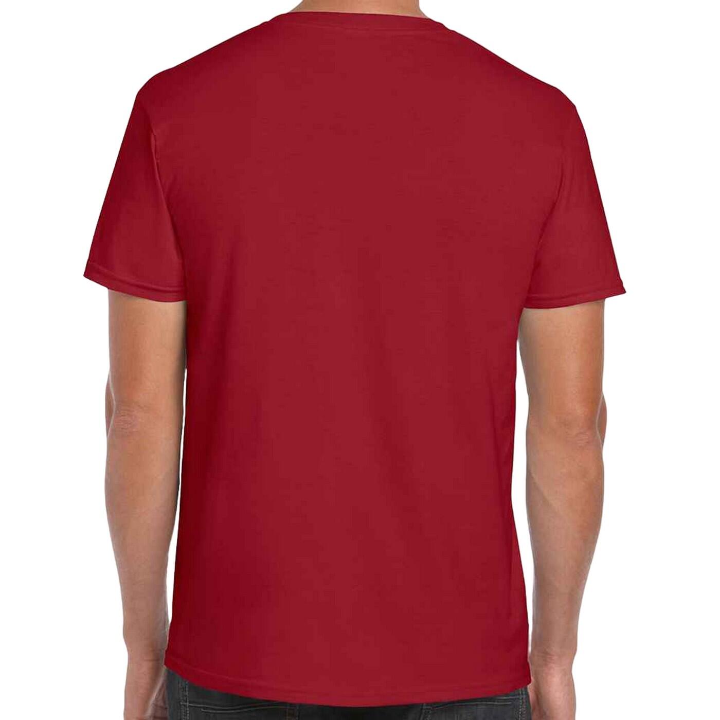 Mens Short Sleeve SoftStyle TShirt (Cardinal Red) 2/2