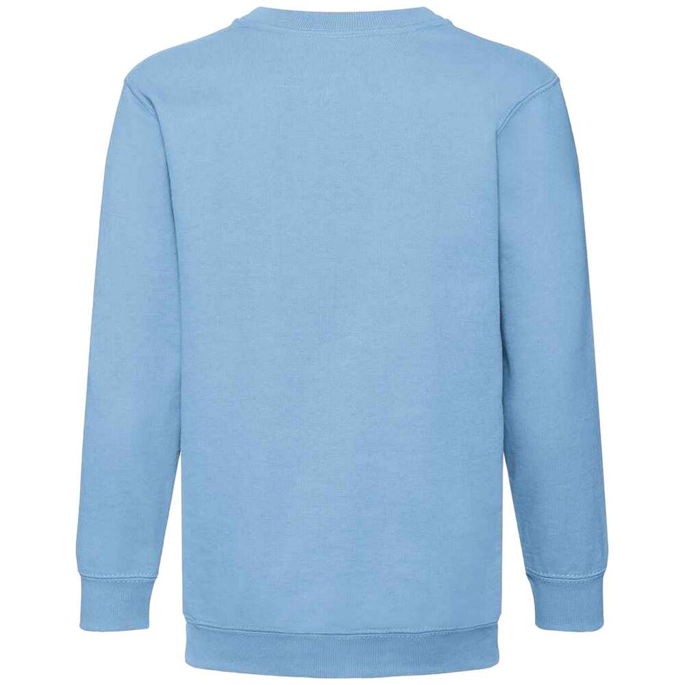 Kinder Klassik Drop Schulter Sweatshirt Mädchen Himmelblau 2/3