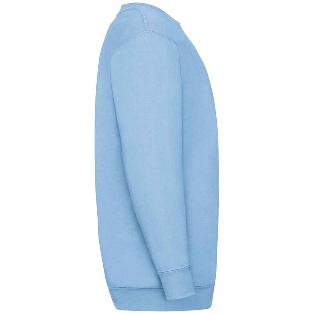 Kinder Klassik Drop Schulter Sweatshirt Mädchen Himmelblau 3/3