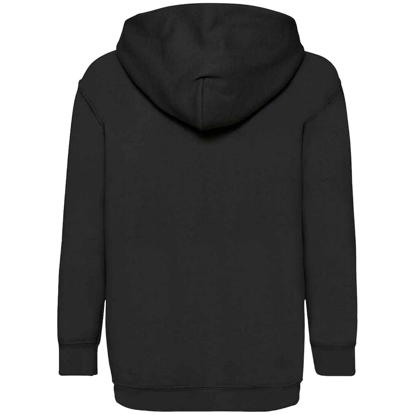 Kids Unisex Classic 80/20 Hoodie (Black) 2/3