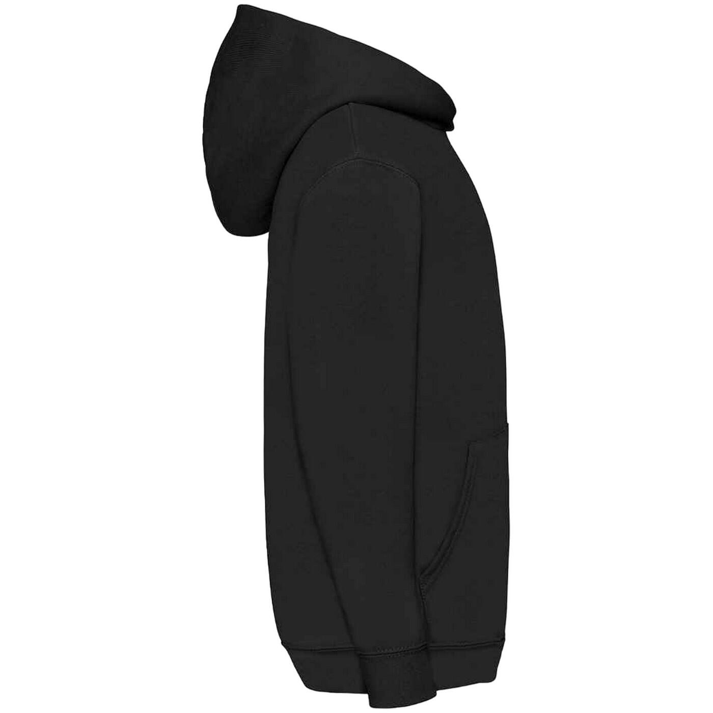 Kids Unisex Classic 80/20 Hoodie (Black) 3/3