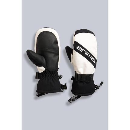 Skihandschuhe "Track" Damen Schwarz/Weiß