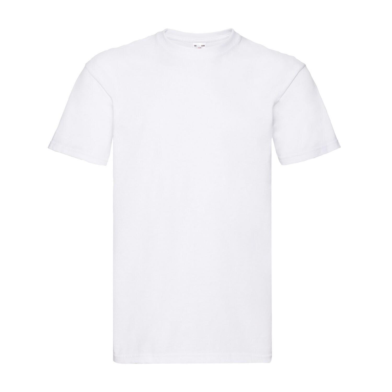 Mens Super Premium Plain TShirt (White) 1/3