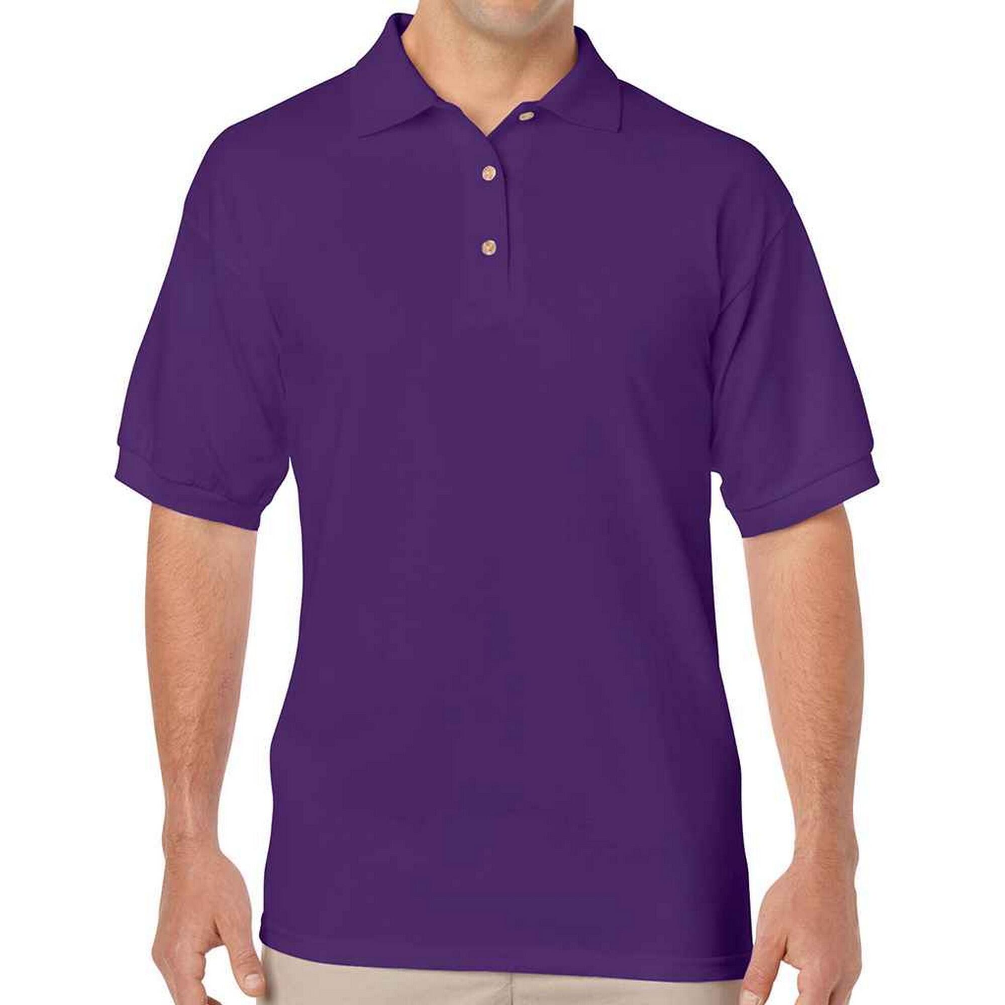 GILDAN Mens DryBlend Polo Shirt (Purple)