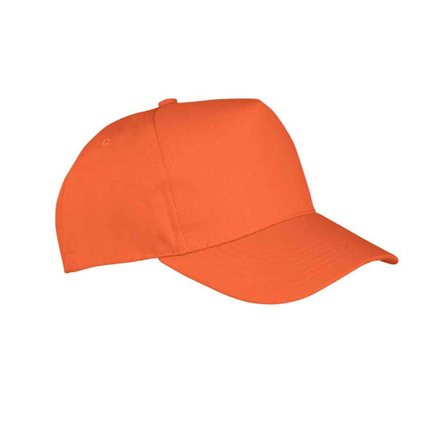 Boston 5 Panel Baseball Cap (Orange) 2/3