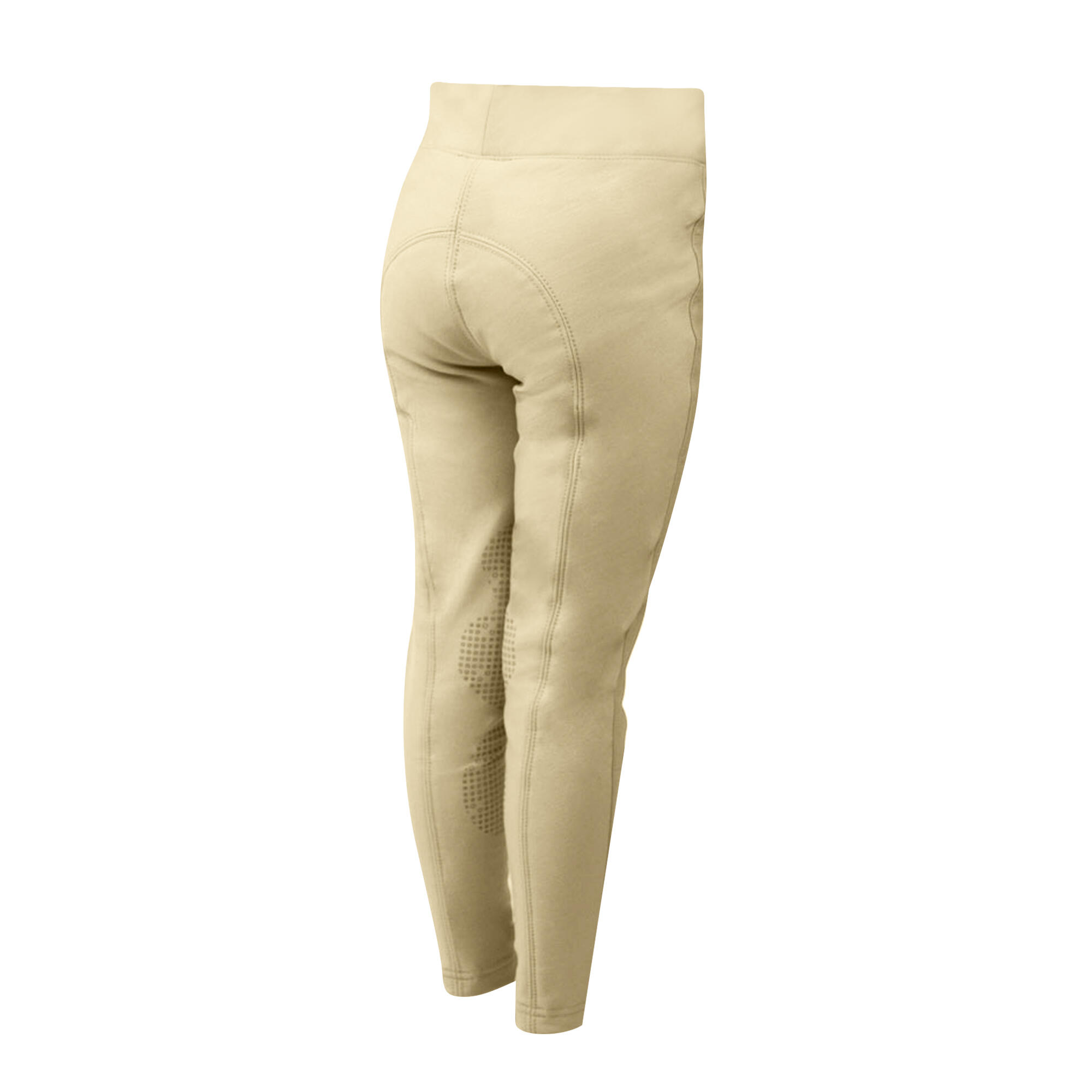 Childrens/Kids Blizzard Softshell Horse Riding Tights (Beige) 2/2