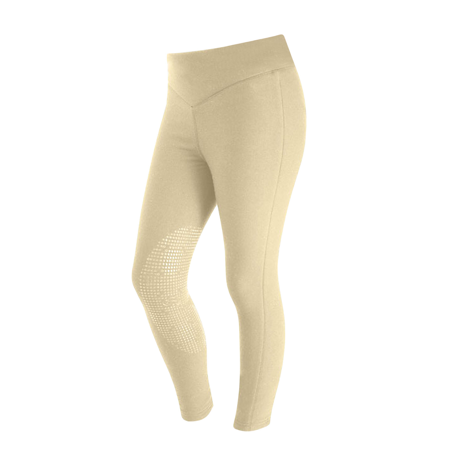 HY Childrens/Kids Blizzard Softshell Horse Riding Tights (Beige)