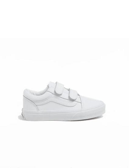 Sneakers Vans Old Skool tumble mono bianche
