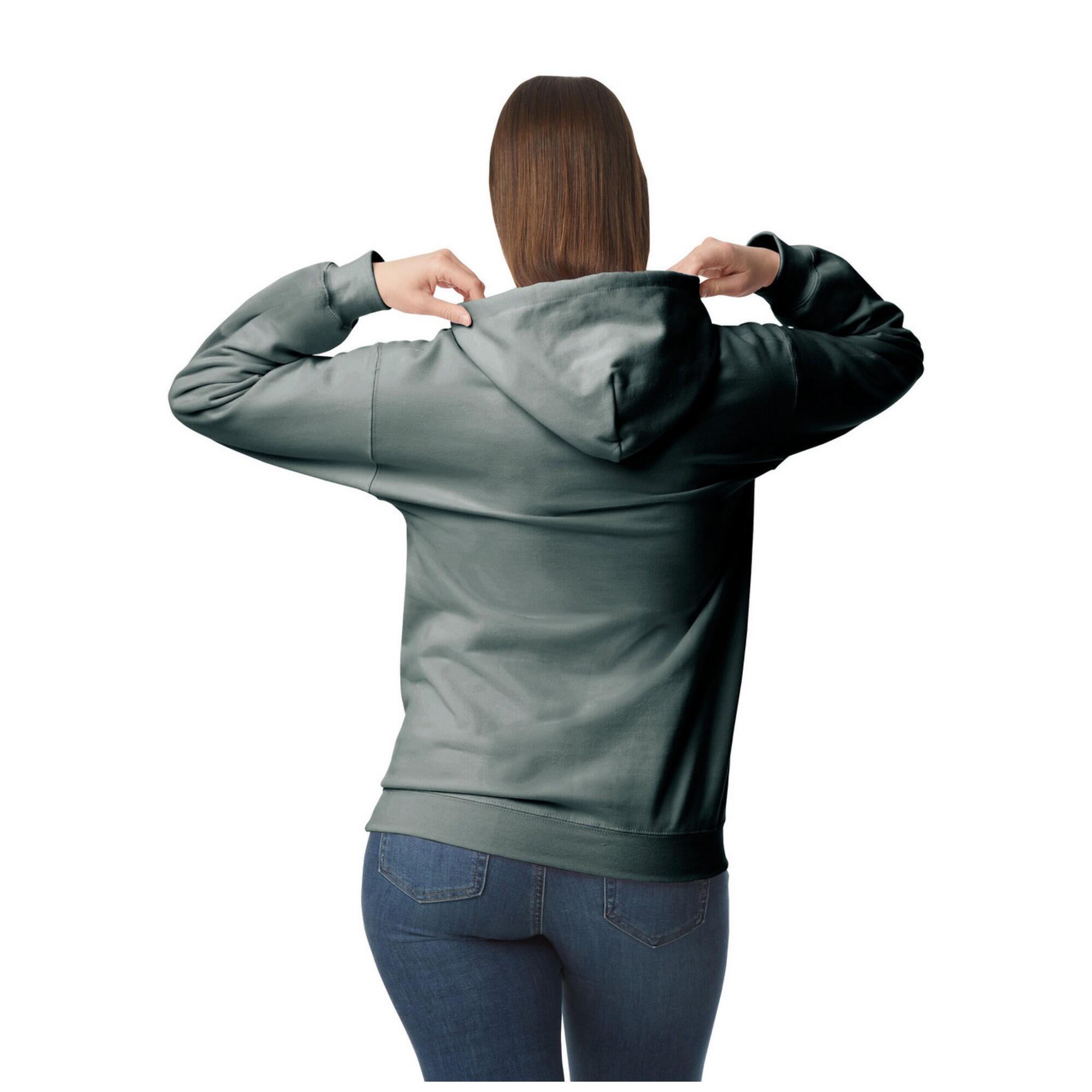 Mens Softstyle Heather Midweight Hoodie (Dark Heather) 2/3