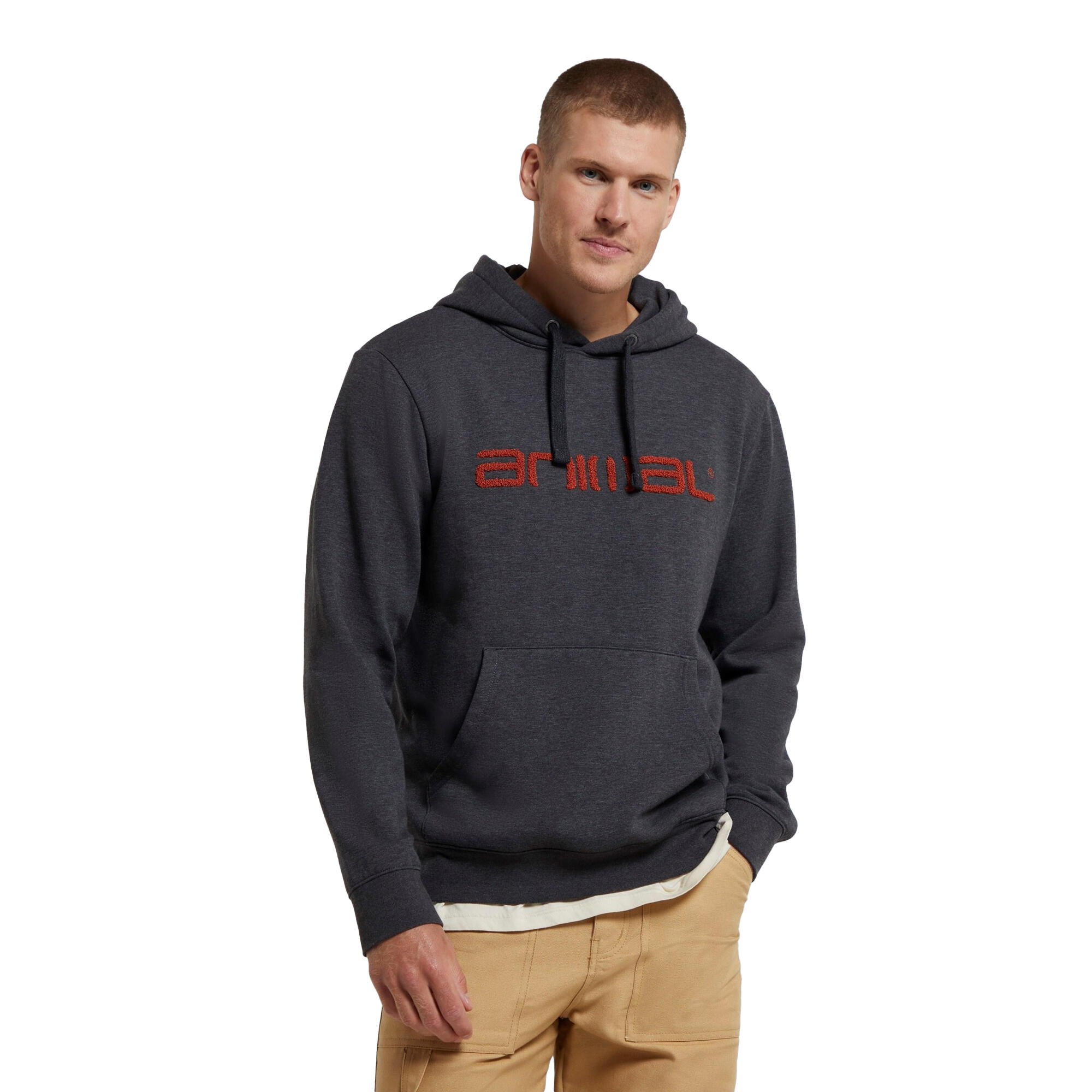 Mens Rocky Hoodie (Dark Grey) 4/4