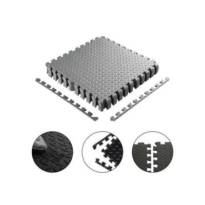 Tappetino puzzle Fitness - 4 pezzi - 120 x 120 cm - Grigio