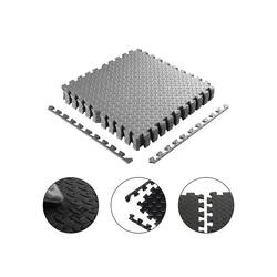 Tapis puzzle Fitness - Tapis de sol - 4 pièces - 120 x 120 cm - Gris