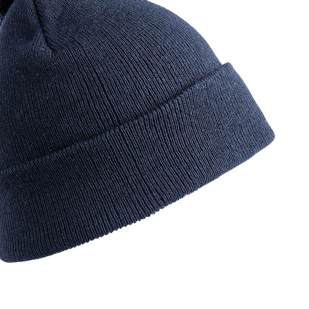Cappello A Cuffia Pom Pom Bambini Result Winter Essentials Blu Navy 2/3