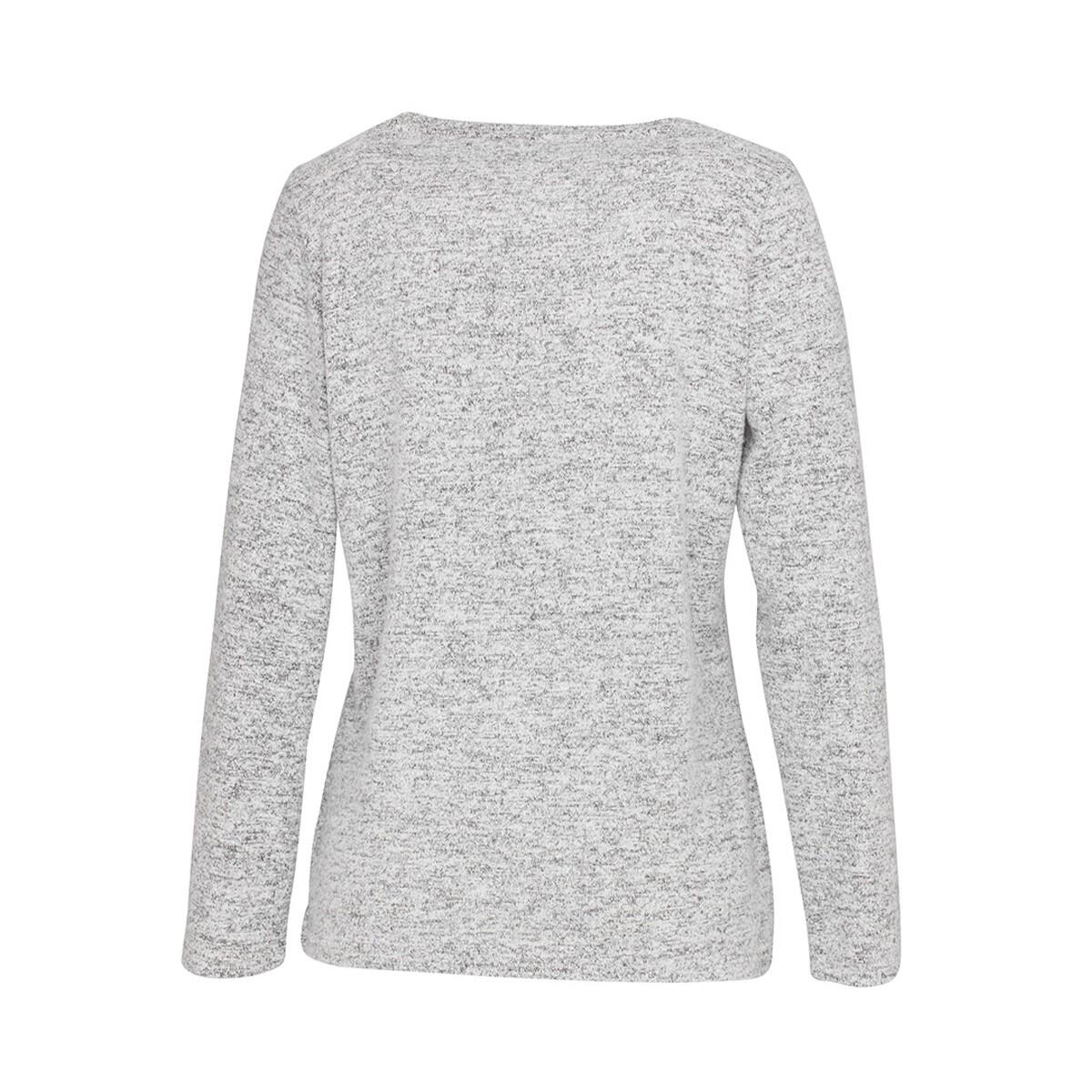 Maglietta Manica Lunga Donna Stedman Grigio Chiaro Mélange 2/2