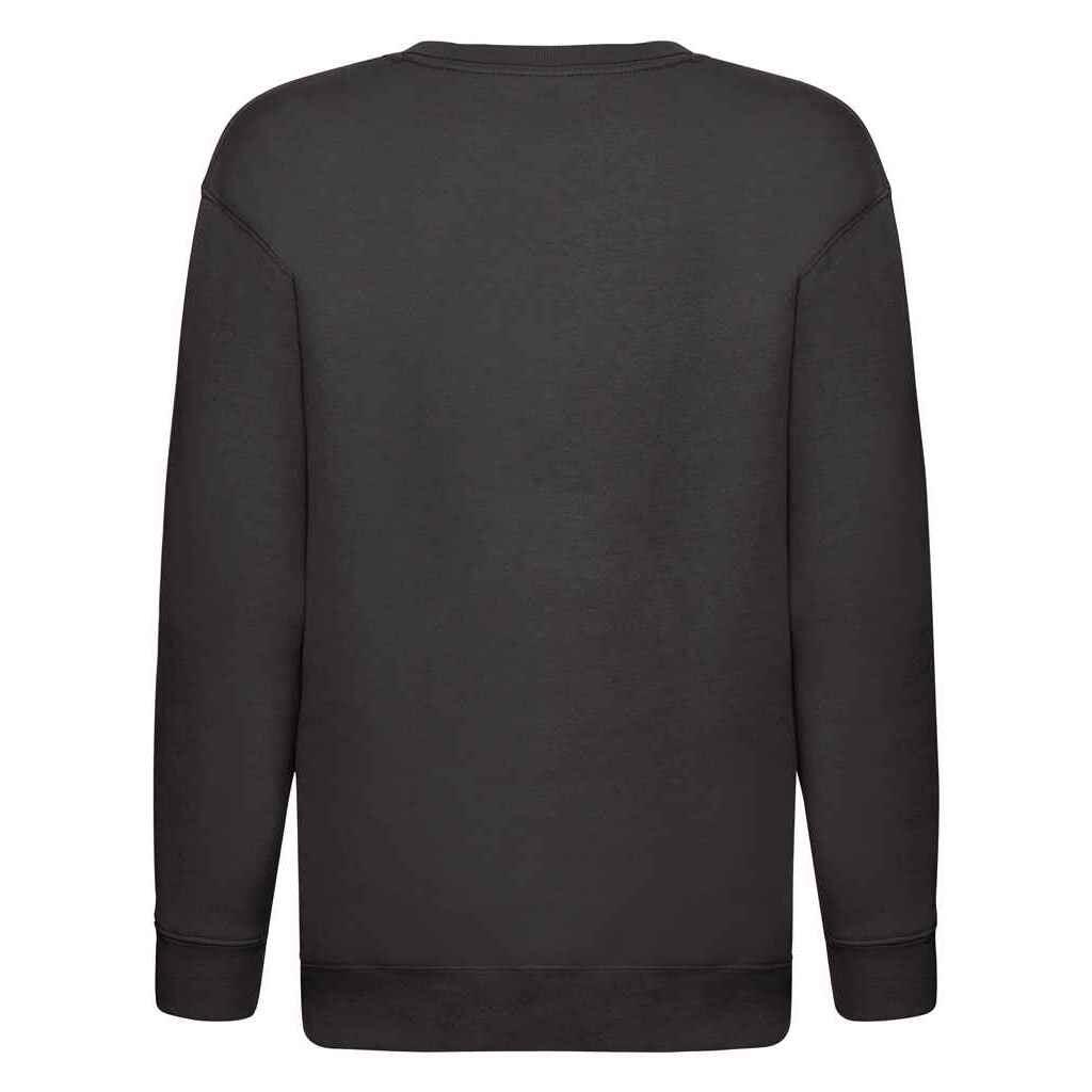 Childrens/Kids Premium Drop Shoulder Sweatshirt (Black) 2/3